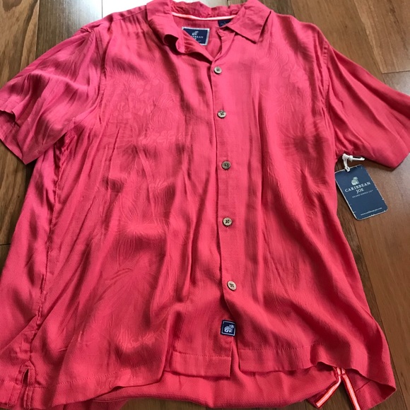 NWT Men’s Caribbean Joe shirt Sz L - Picture 3 of 9